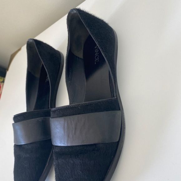 VINCE Mason (Maxon) Black Genuine Calf Hair Flats - Picture 13 of 15